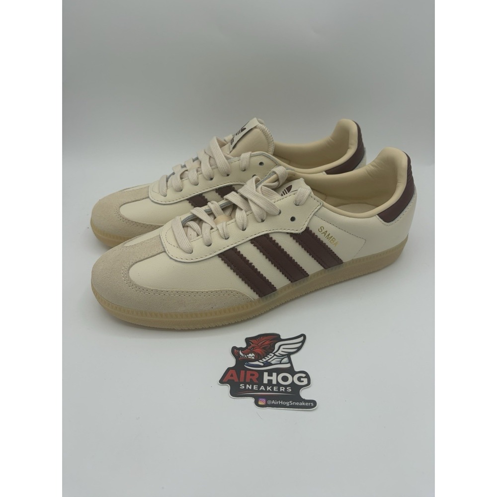 JR2659 adidas OG Off White Maroon Gum Men's 8 New With Box No Lid